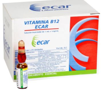 VITAMINA B12 AMPO 1 ML X UND (ECAR)