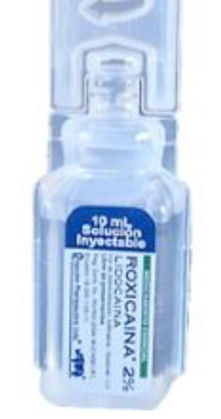 ROXICAINA 2% SIMPLE IV X 10 ml