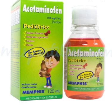 ACETAMINOFEN 150 mg JARABE X 60 ml (MEMPHIS)