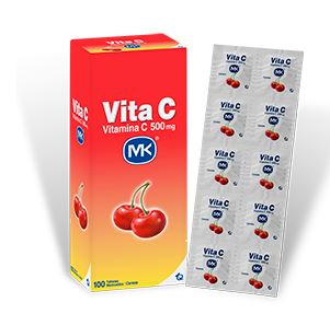 VITAMINA C 500 mg X 10 TABLETAS SABOR CEREZA(MK)
