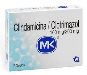 CLINDAMICINA 100 mg /CLOTRIMAZOL 200 X 7 OVULOS MK