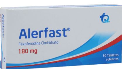 ALERFAST 180 mg X 10 TABLETAS