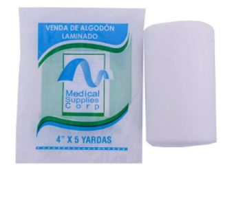 VENDA DE ALGODON LAMINADO 4X5 YARDAS (MEDICAL SUPPLIES)