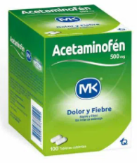ACETAMINOFEN 500 mg X 10 TABLETAS (MK)