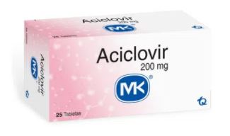 ACICLOVIR 200 mg CAJA X 25 TABLETAS MK