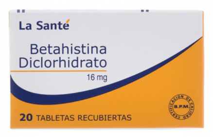 BETAHISTINA 16 mg CAJA X 20 TABLETAS LA SANTÉ