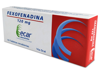 FEXOFENADINA 120 mg CAJA X 10 TABLETAS ECAR