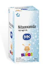 NITAZOXANIDA 100 mg SUSPENSIÓN X 60 ml MK SABOR A FRAMBUESA