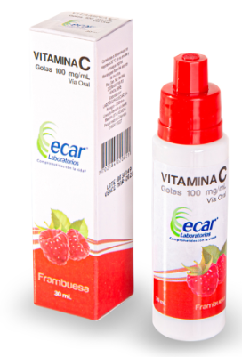 VITAMINA C GOTAS 100 mg FRASCO X 30 ml ECAR