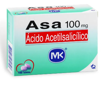 ASA 100 mg X 100 TABLETAS