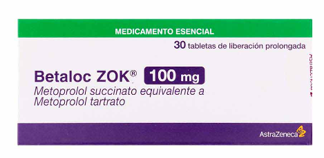 BETALOC ZOK 100 mg X 30 TABLETAS
