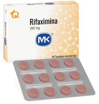 RIFAXIMINA 200 mg X 12 TABLETAS MK