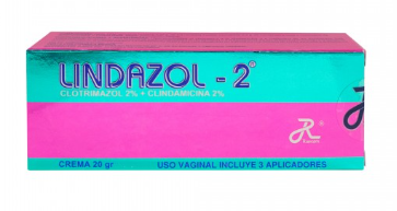 CLOTRIMAZOL 2% + CLINDAMICINA 2% CREMA VAGINAL X 20 g LINDAZOL - 2