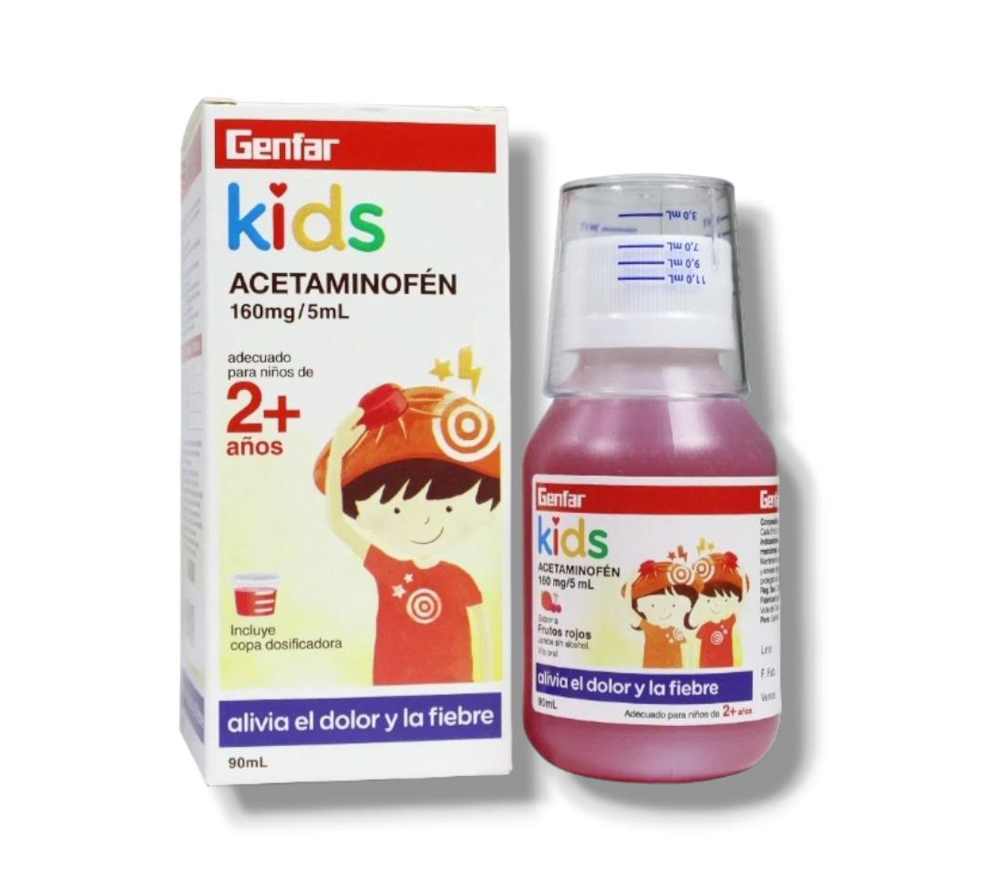 ACETAMINOFEN 2+ KIDS X 90 ml GENFAR