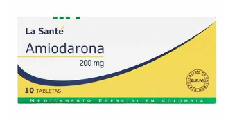AMIODARONA 200 mg X 10 TABLETAS LA SANTÉ