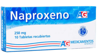 NAPROXENO 250 mg X 10 TABLETAS AG
