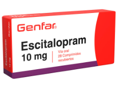 Escitalopram 10mg x 28 tabletas genfar