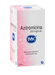 AZITROMICINA 200 mg SUSPENSIÓN X 15 ml MK