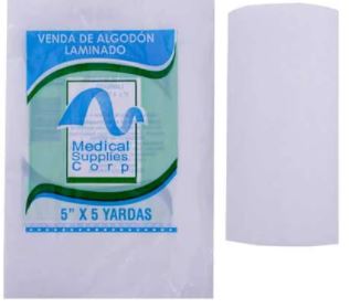 VENDA DE ALGODON LAMINADO 5X5 YARDAS (MEDICAL)