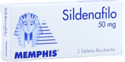 SILDENAFILO 50 mg X 2 TABLETAS (MEMPHIS)