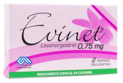 EVINET 0,75 mg CAJA X 2 TABLETAS