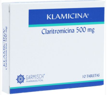 CLARITROMICINA 500 mg  X 10 TABLETAS (GARMISCH)