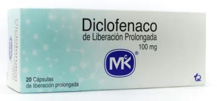 DICLOFENACO 100 mg X 20 CÁPSULAS (MK)
