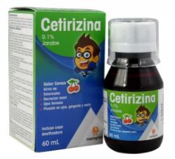 CETIRIZINA JARABE X 60 ml (MEMPHIS)