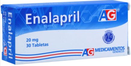 ENALAPRIL 20 mg X 30 TABLETAS AG