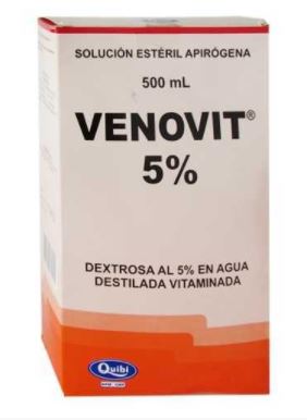 VENOVIT 5% SUERO VITAMINADO BOLSA X 500 ml