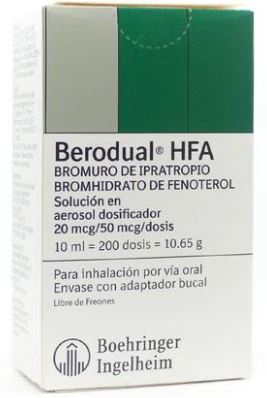 BERODUAL HFA INHALADOR BUCAL 200 DOSIS X  10 ml