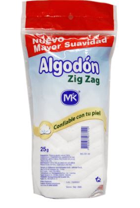 ALGODON ZIG ZAG X 25 g (MK)