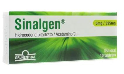SINALGEN 5 mg/325mg X 10 TABLETAS