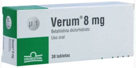 VERUM 8 mg X 30 TABLETAS