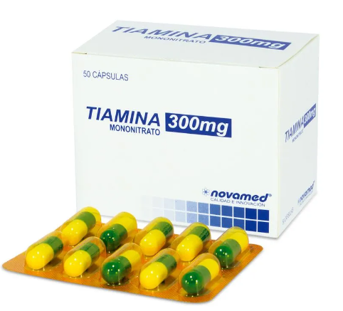 TIAMINA 300 mg X 10 CÁPSULAS (NOVAMED)