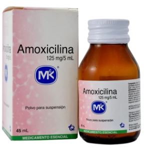 AMOXICILINA 250 mg  SUSPENSIÓN X 45 ml MK