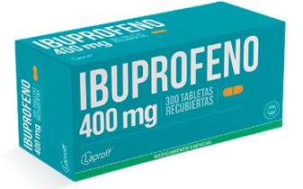 IBUPROFENO 400 mg X 10 UND (LAPROFF)