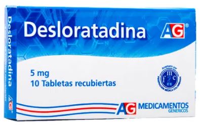 DESLORATADINA 5 mg X 10 TABLETAS (AG)