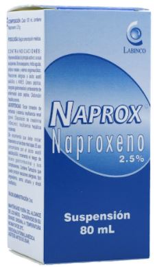 NAPROXENO 2.5% SUSPENSIÓN X 80 ml LABINCO