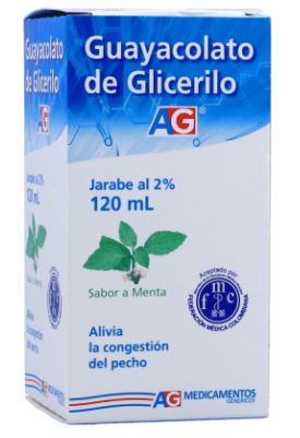 GUAYACOLATO GLICERILO MENTA JARABE X 120 ML (AG)