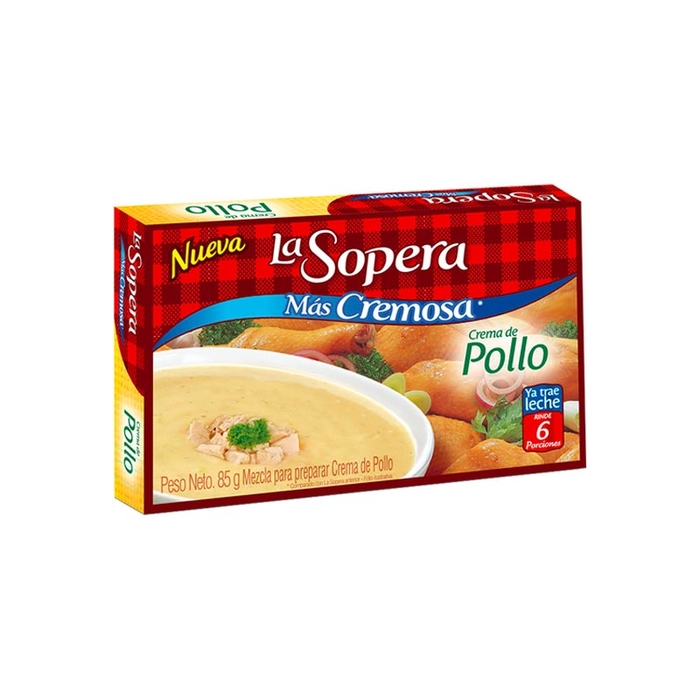 Crema de pollo 6 porciones La Sopera (85 gr)