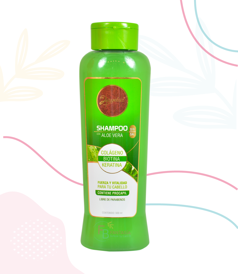 SHAMPOO CON ALOE VERA ANYELUZ