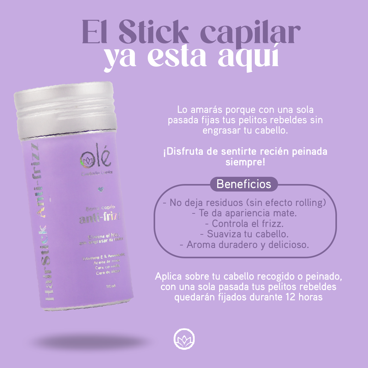 STICK CAPILAR ANTI-FRIZZ OLÉ CAPILAR