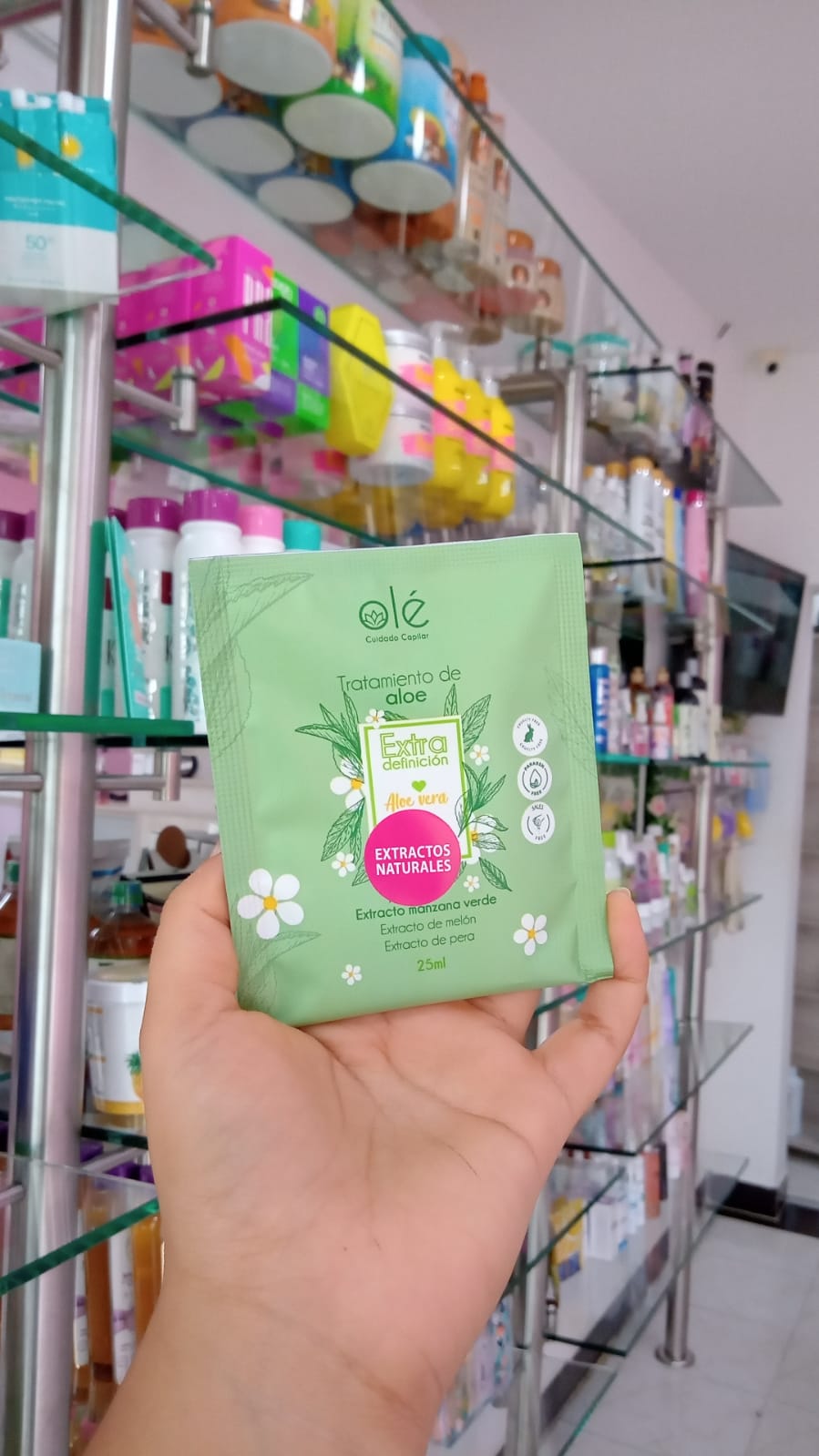 SACHET TRATAMIENTO GEL FLUIDO DE ALOE VERA OLÉ CAPILAR