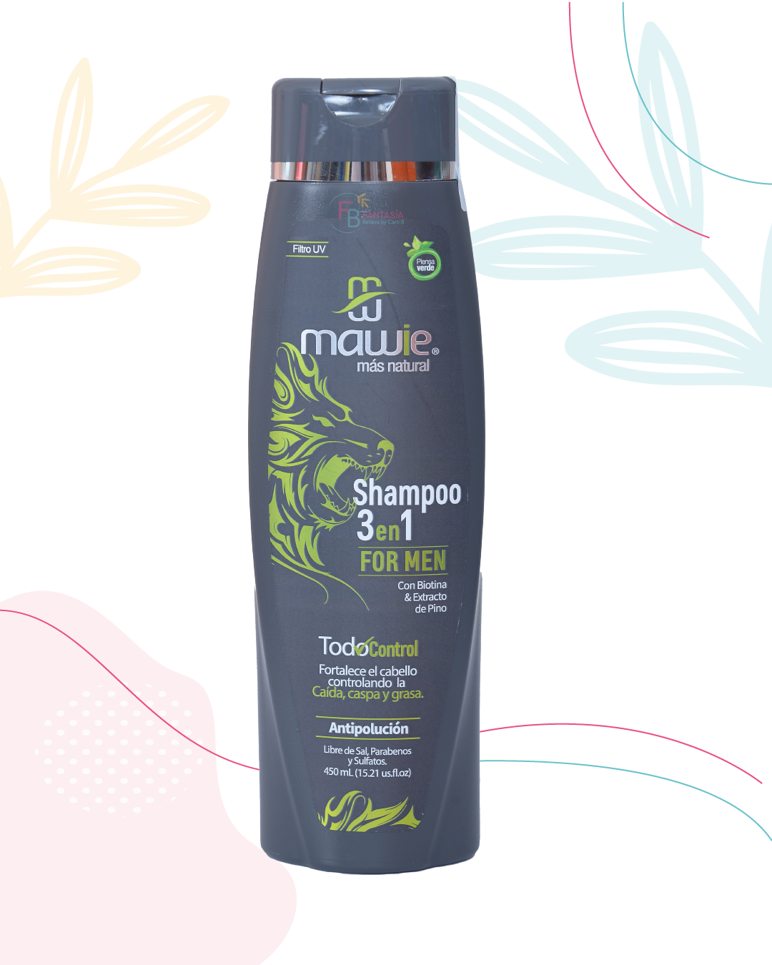 SHAMPOO 3EN1 FOR MEN MAWIE