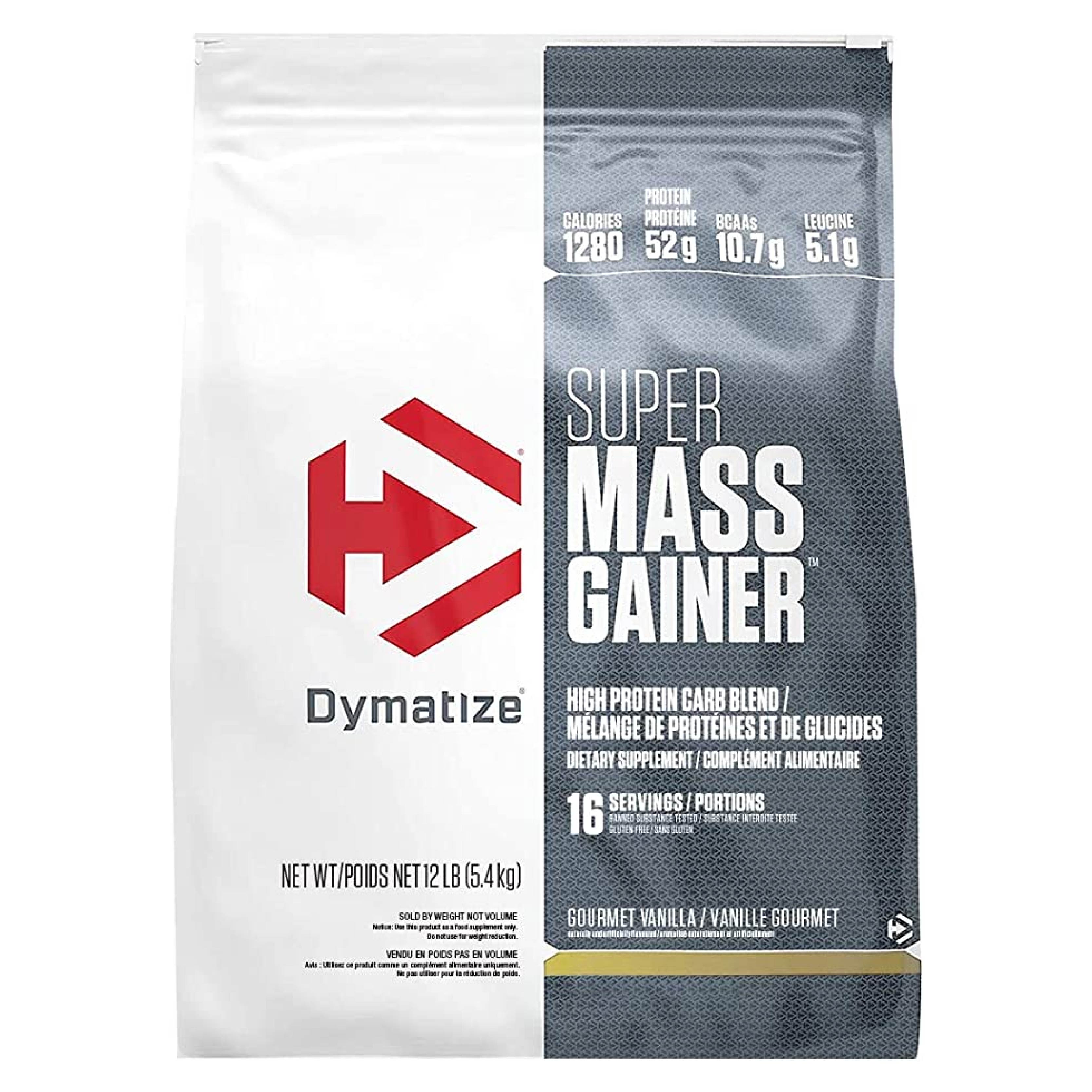 SUPER MASS GAINER 12 LIBRAS VAINILLA – DYMATIZE