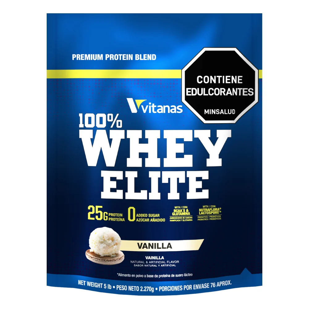 100% WHEY ELITE 5 LIBRAS VAINILLA – VITANAS