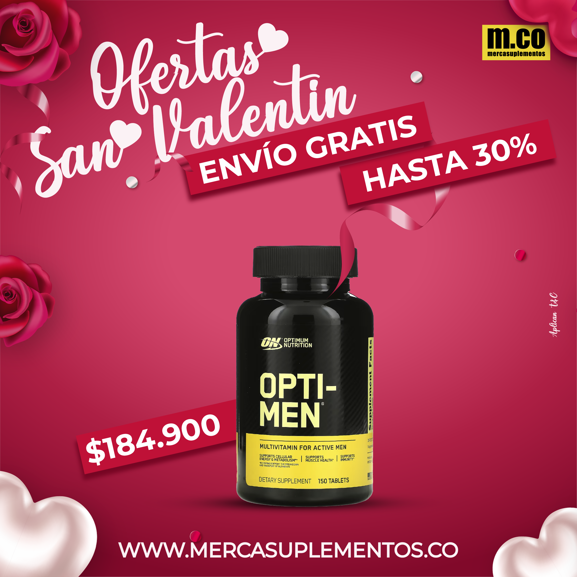 OPTI MEN 150 CAPSULAS – OPTIMUM NUTRITION