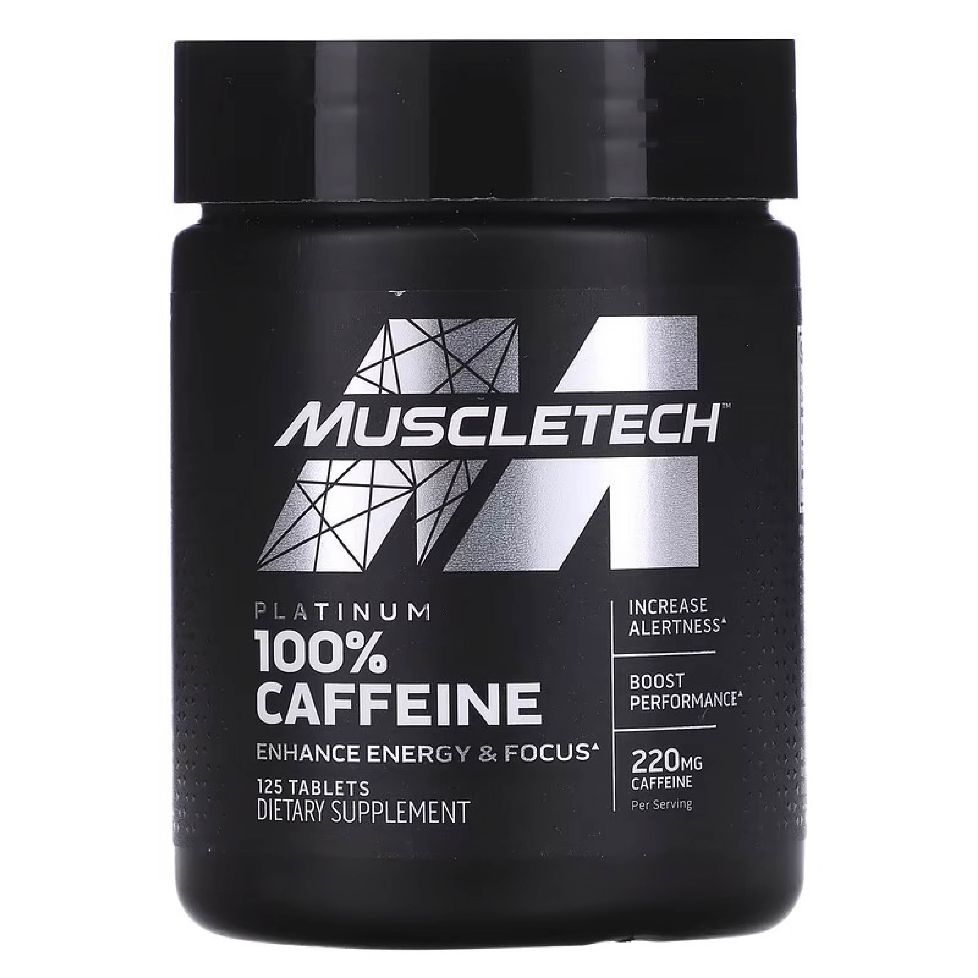 PLATINUM 100% CAFFEINE 125 TABLETAS - MUSCLETECH