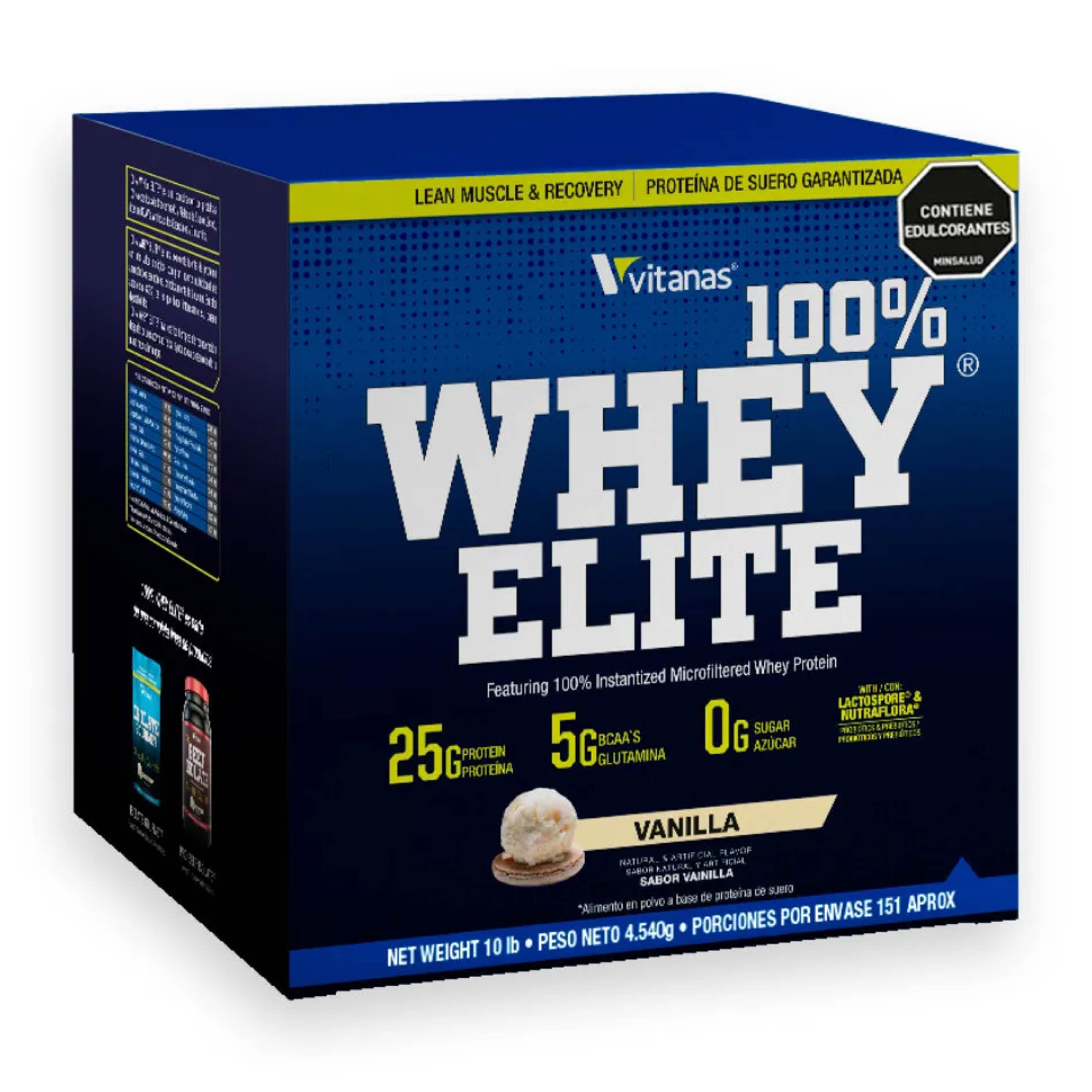 100% WHEY ELITE 10 LIBRAS VAINILLA - VITANAS